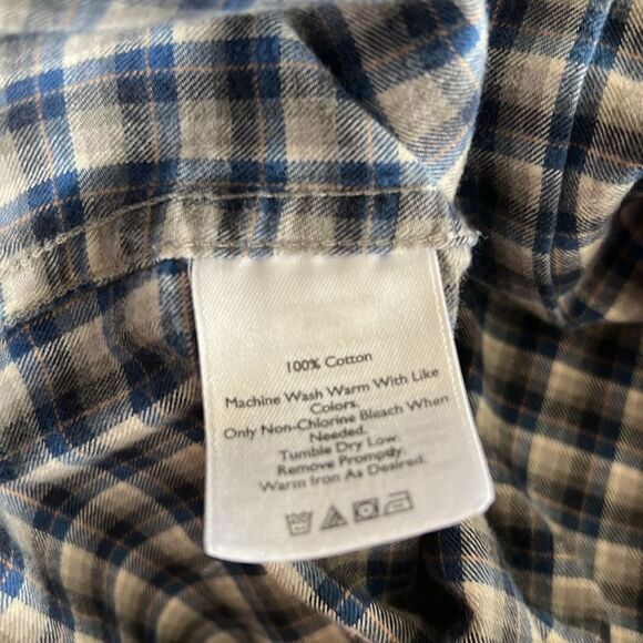 Eddie Bauer Men’s Classic Fit Plaid Flannel Button Down Shirt Size Large - Picture 6 of 6